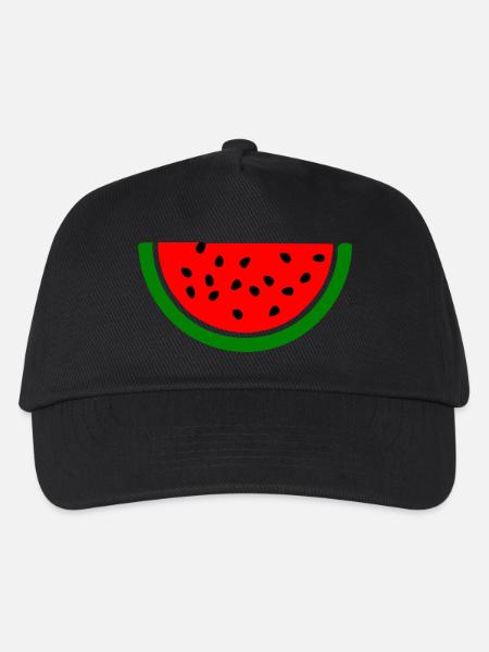 Wassermelone melone - Kinder Basecap - Schwarz