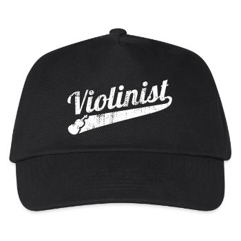 Funny violinist - Kids’ Baseball Cap - black - Front