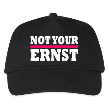 Not your ernst - Kinder Basecap - Schwarz - Vorne