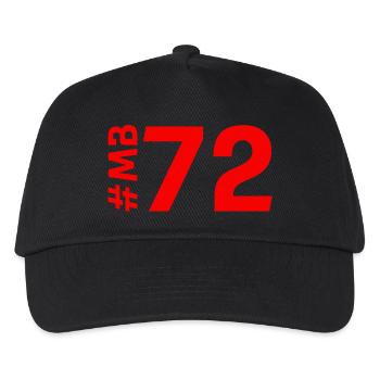 MB72-KARTON - Kinder Basecap - Schwarz - Vorne