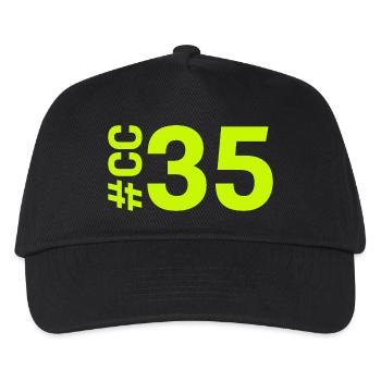 CC35-KARTON - Kinder Basecap - Schwarz - Vorne