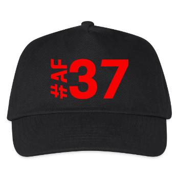 AF37-KARTON - Kinder Basecap - Schwarz - Vorne