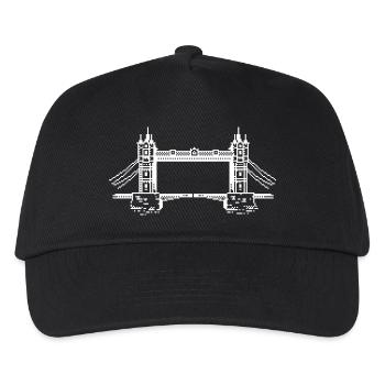 1Bit Pixel Tower Bridge - Kinder Basecap - Schwarz - Vorne
