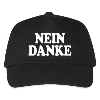 Nein danke - Kinder Basecap - Schwarz - Vorne