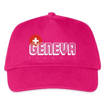 Genève - Casquette de baseball Enfant - fuchsia - Devant