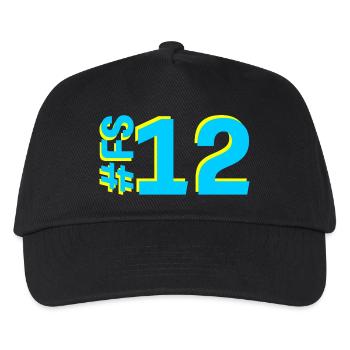 FS12-KARTON - Kinder Basecap - Schwarz - Vorne