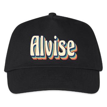 Alvise retro t-shirt vintage t-shirt gift idea - Kids’ Baseball Cap - black - Front