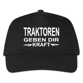 Traktor - Kinder Basecap - Schwarz - Vorne