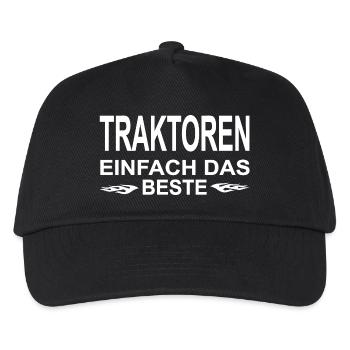 Traktor - Kinder Basecap - Schwarz - Vorne