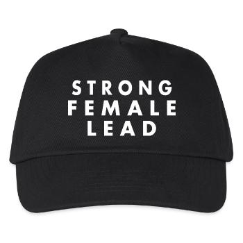 Strong female lead - Kids’ Baseball Cap - black - Front
