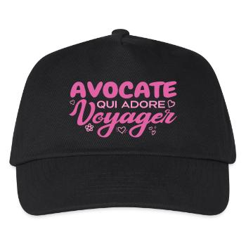 Globe-trotting lawyer with a passion for travel - Kids’ Baseball Cap - black - Front