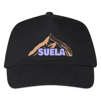 Geschenkidee Suela - Kinder Basecap - Schwarz - Vorne