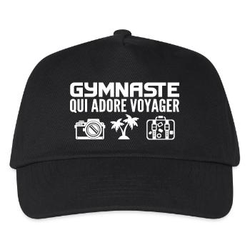 Voyageurs & Gymnastes : Passion & Découverte - Casquette de baseball Enfant - noir - Devant