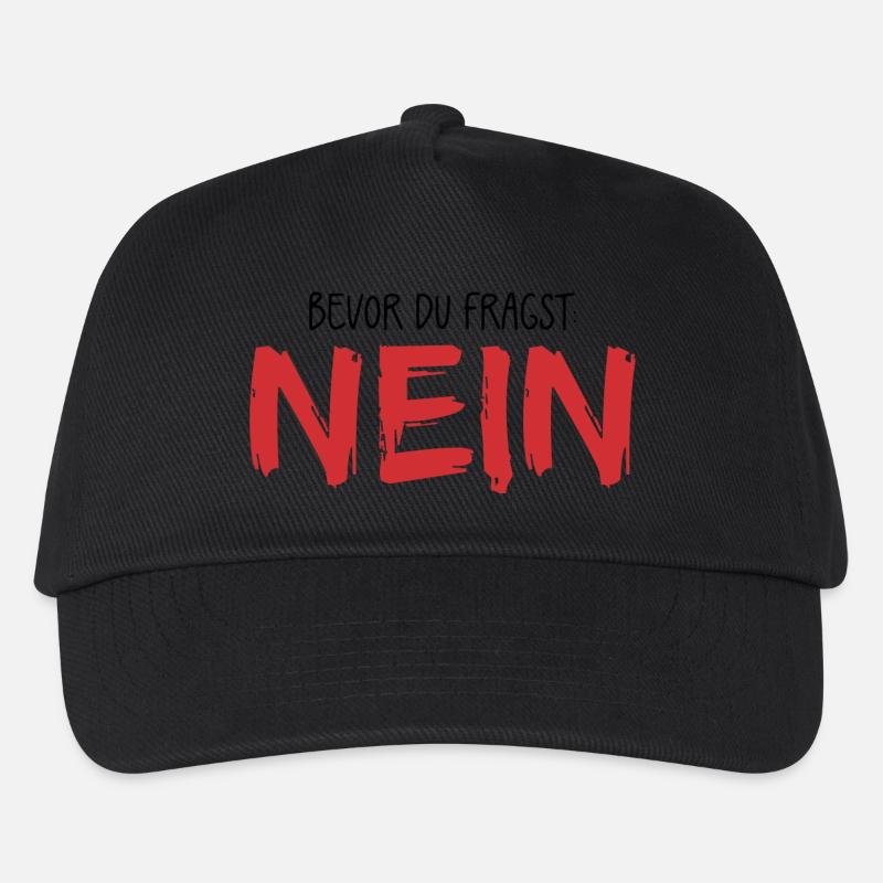 Bevor du fragst Nein - Kinder Basecap - Schwarz