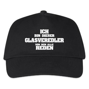 Glasveredler - Kinder Basecap - Schwarz - Vorne