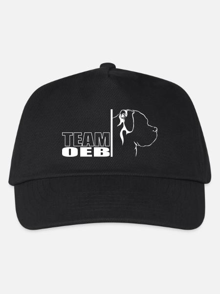 TEAM OEB Old English Bulldog Hunde Hund Wilsigns - Kinder Basecap - Schwarz