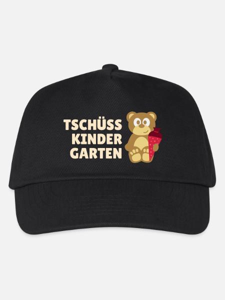 Teddy Tschüss Kindergarten - Kinder Basecap - Schwarz