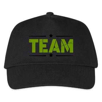 Team - Kids’ Baseball Cap - black - Front