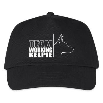 TEAM Working Kelpie Dogs Dog Herding Dogs Wilsigns - Kids’ Baseball Cap - black - Front