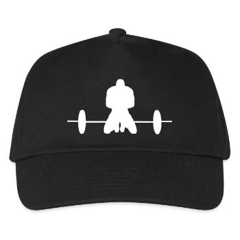 Gewichtheben Sport - Kinder Basecap - Schwarz - Vorne