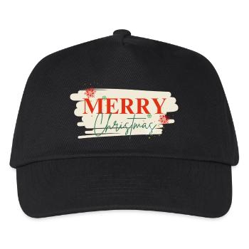 Cadeau de célébration de joyeux Noël - Casquette de baseball Enfant - noir - Devant