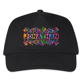 JONATHAN colourful cubes - Kinder Basecap - Schwarz - Vorne