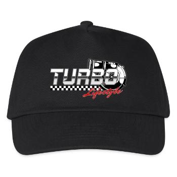 Turbo Lifestyle für Tuning Fans Turbocharger - Kinder Basecap - Schwarz - Vorne