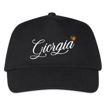 Giorgia Name für Frauen Kinder Kleinkinder - Giorgia - Kinder Basecap - Schwarz - Vorne