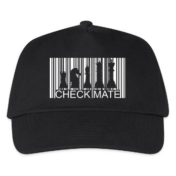 Stylish chess barcode design for chess fans - Kids’ Baseball Cap - black - Front