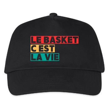 basketball is life,Basketball,Basketball,Sport - Kids’ Baseball Cap - black - Front