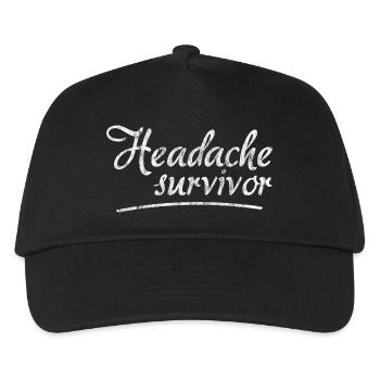 Headache Survivor 3 - Kinder Basecap - Schwarz - Vorne