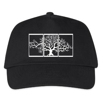 Nature View (White) - Kids’ Baseball Cap - black - Front