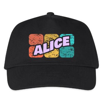Gift for Alice - Kids’ Baseball Cap - black - Front