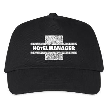 Beruf Hotelmanager - Kinder Basecap - Schwarz - Vorne