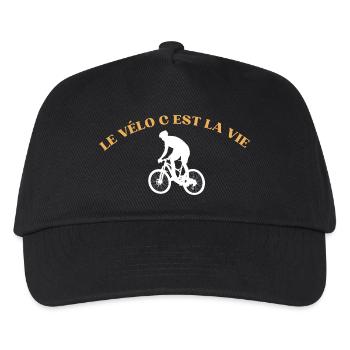 Radfahren ist Leben,Radfahren,Radfahrer,Radfahren - Kinder Basecap - Schwarz - Vorne