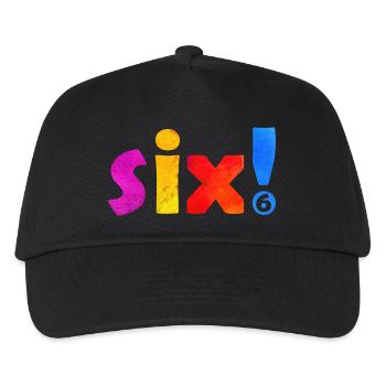 SIX 6 YEARS 6TH BIRTHDAY - Kids’ Baseball Cap - black - Front