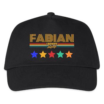 Fabian - Kinder Basecap - Schwarz - Vorne