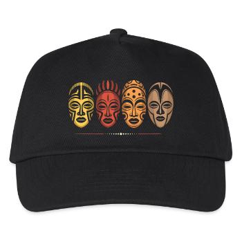 African Mask - Kids’ Baseball Cap - black - Front