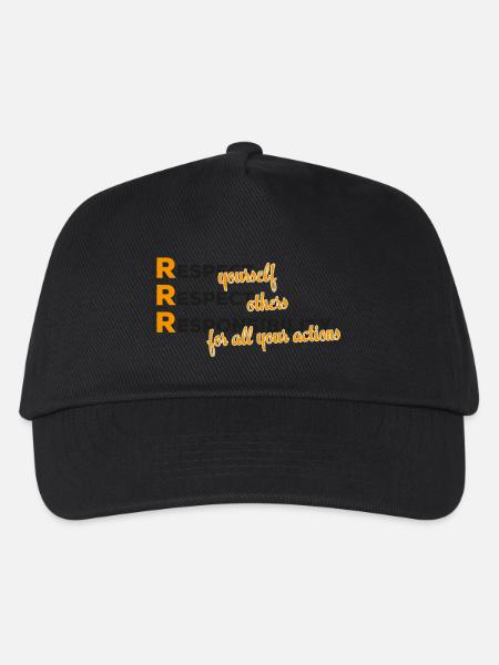 Respekt - Kinder Basecap - Schwarz