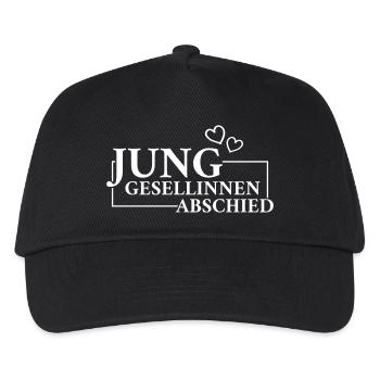Junggesellinnenabschied Herzen - Kinder Basecap - Schwarz - Vorne