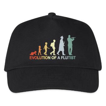Vintage Flute Evolution - Kids’ Baseball Cap - black - Front