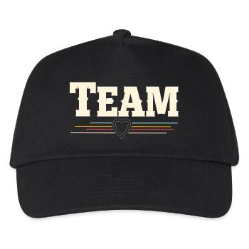 Team - Kinder Basecap - Schwarz - Vorne