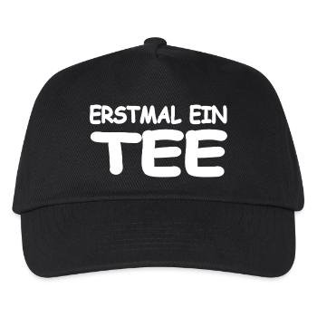 Tee - Kinder Basecap - Schwarz - Vorne