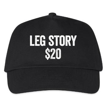 Leg Story $20 Amputee Funny A Leg Amp - Kids’ Baseball Cap - black - Front