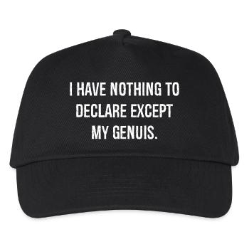 Ich habe nichts zu verkünden als meine genuis - Kinder Basecap - Schwarz - Vorne