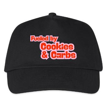 Fueled by Cookies & Carbs - Kids’ Baseball Cap - black - Front