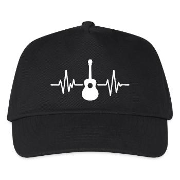 Gitarre Pulse Silhouette - Kinder Basecap - Schwarz - Vorne