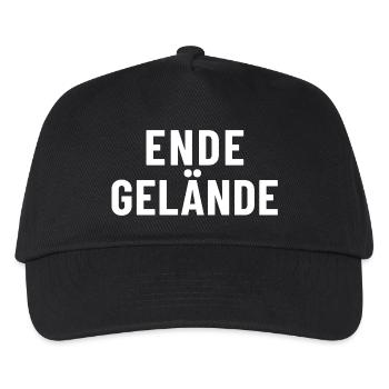 Ende Gelände - Kinder Basecap - Schwarz - Vorne