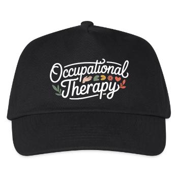Ergotherapie Einheit Shirt - Kinder Basecap - Schwarz - Vorne