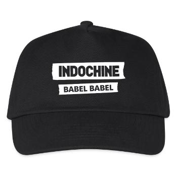 Abgenutzter Babel-Tippfehler-Effekt - Kinder Basecap - Schwarz - Vorne